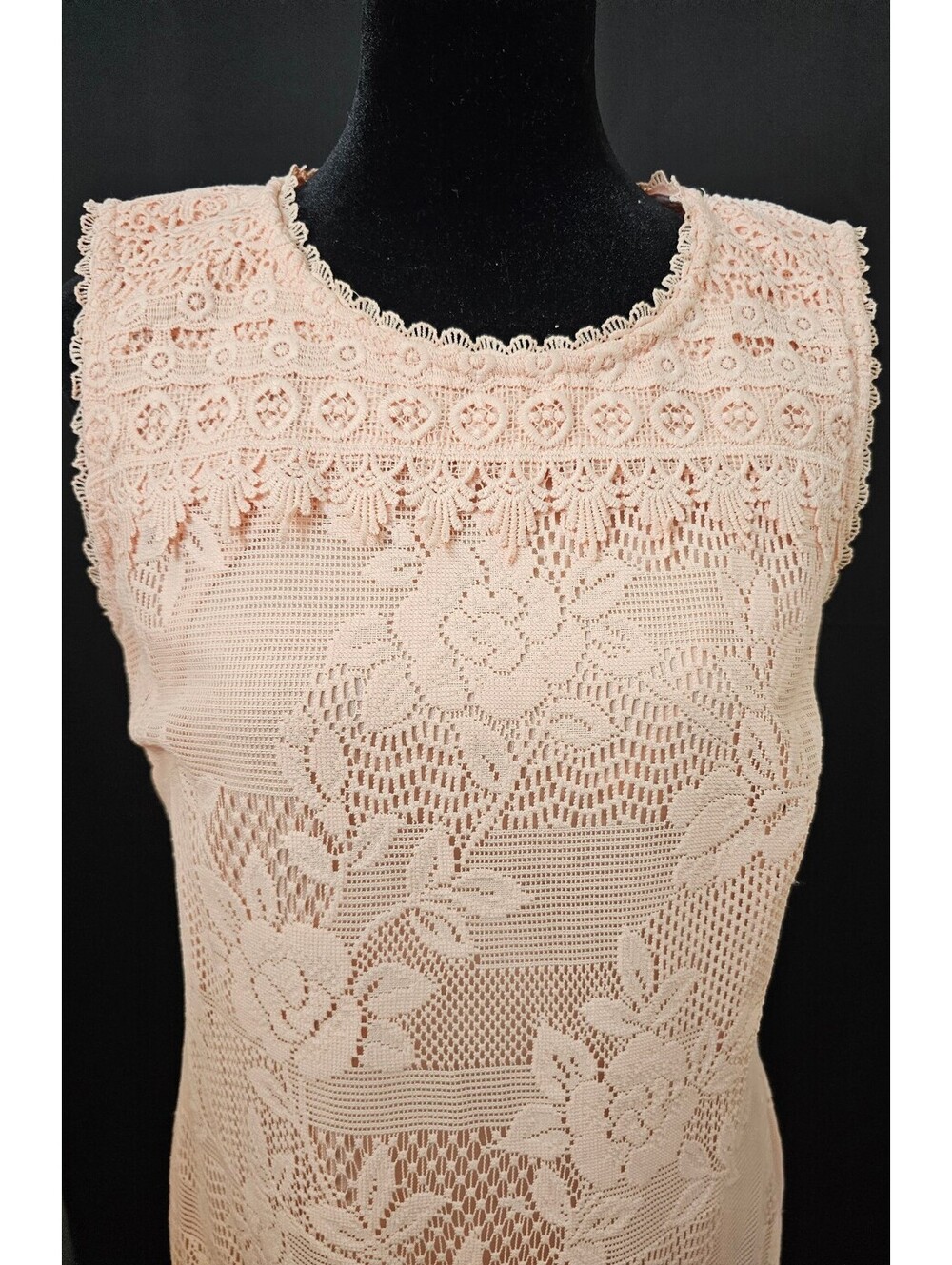 Karl Lagerfeld Dress Light Pink Womens Size 10 Lace